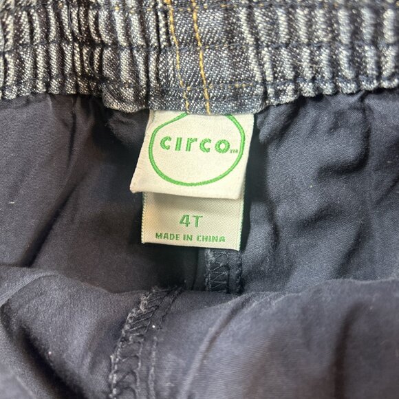 Circo Girls Size 4 T Denim jean skirt with built-in shorts Pull On Faux Front - Picture 6 of 9